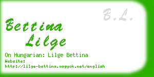 bettina lilge business card